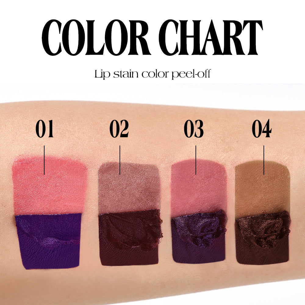 Tear-off Lip Gloss Velvet Matte Non-fading Non-stick Cup Tear-off Lip Color Version Labelable