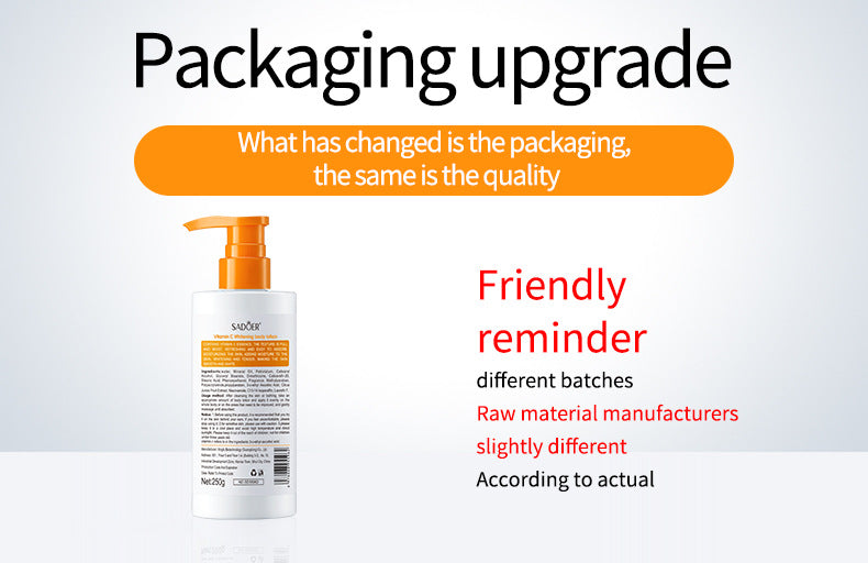 VC Whitening Body Lotion SADOER Vitamin C Moisturizing and Hydrating Skin Care  Wholesale