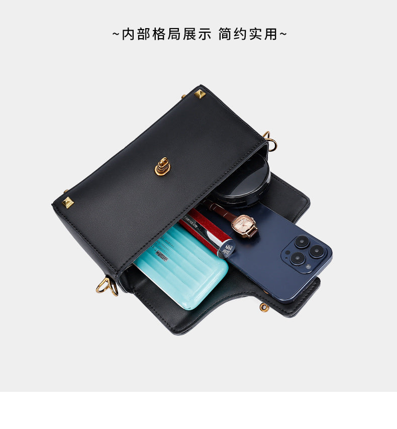 High-Quality Fashion Women's Bag Single Shoulder Bag Versatile Niche Crossbody Bag European and American Light Luxury Handbag Birthday Gift