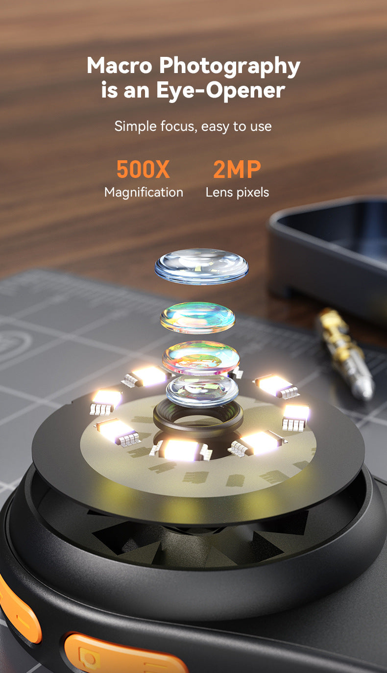 Children's Portable Optical Microscope Magnifier Toy Handheld Mini Student Experiment Science Handheld Microscope