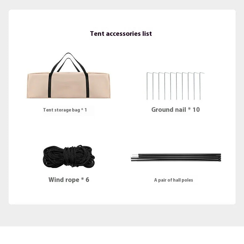 Outdoor Fully Automatic Inflatable Tent Camping Thickened Rainproof Portable Camping Equipment Oxford Cloth Tent