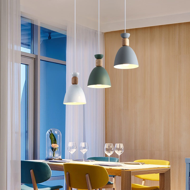 Nordic Restaurant Pendant Light Three-Head Bar Dining Room Table Lamp Creative Personality Bedroom Lamp Modern Minimalist Lighting Fixture