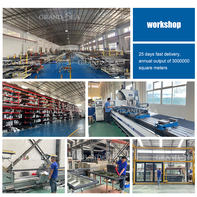 Strong Stainless Steel Mesh Customized Aluminum Balcony Sliding windows With Safety Lock