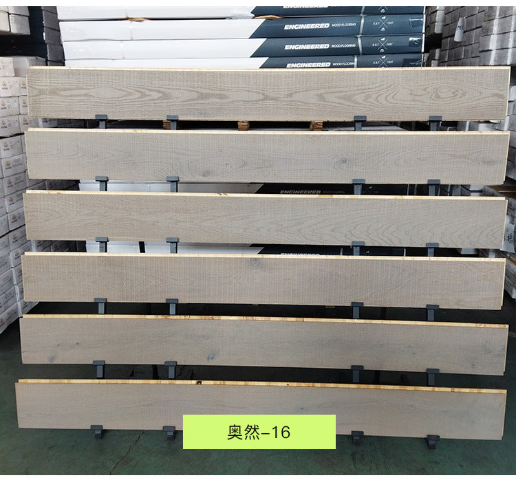 Pure Three-Layer Solid Wood Flooring European Oak Sawtooth Texture Scar Modification Antique Warm Flooring