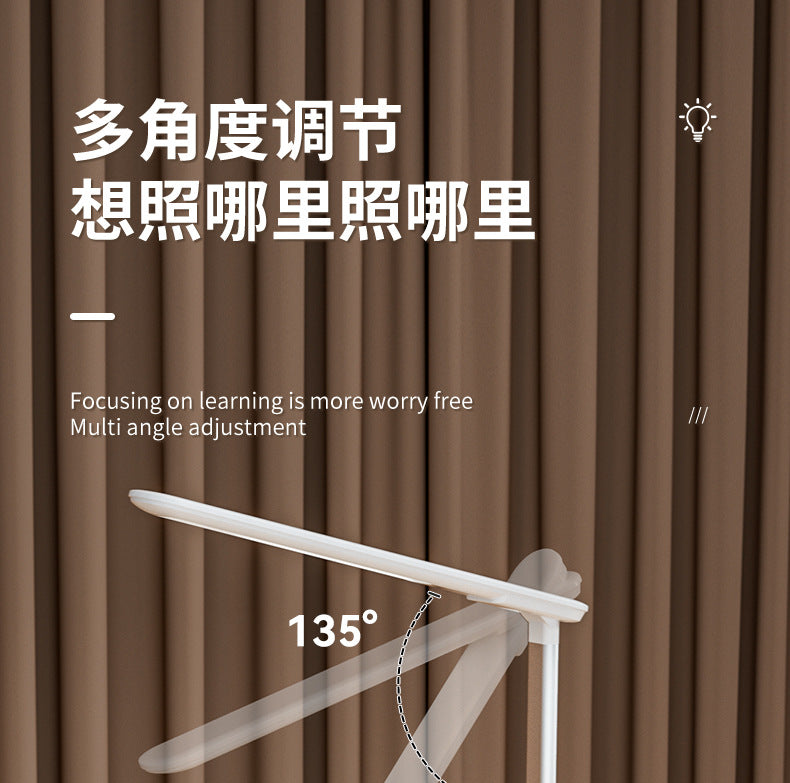 Factory Wholesale LED Smart Folding Desk Lamp Three Color Temperature Mobile Phone Wireless Charging Lighting Lamp Reading Eye Protection Lamp