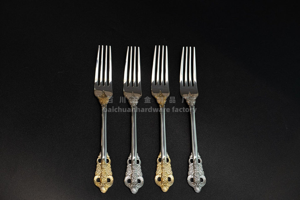 Court316Stainless Steel Tableware Cake Fruit Fork Home Hotel Dessert Fork Western Food Gift Wholesale