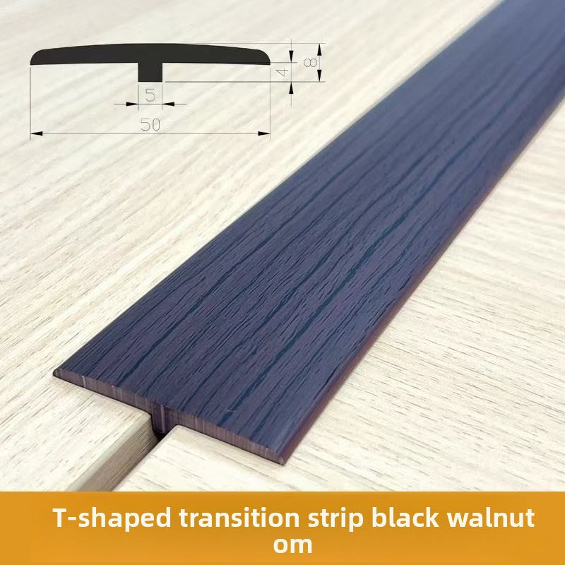 Self-Adhesive T Recessed edge trim for wooden flooring T Edge trim strip, threshold strip, gap transition strip, door strip, edge presser strip