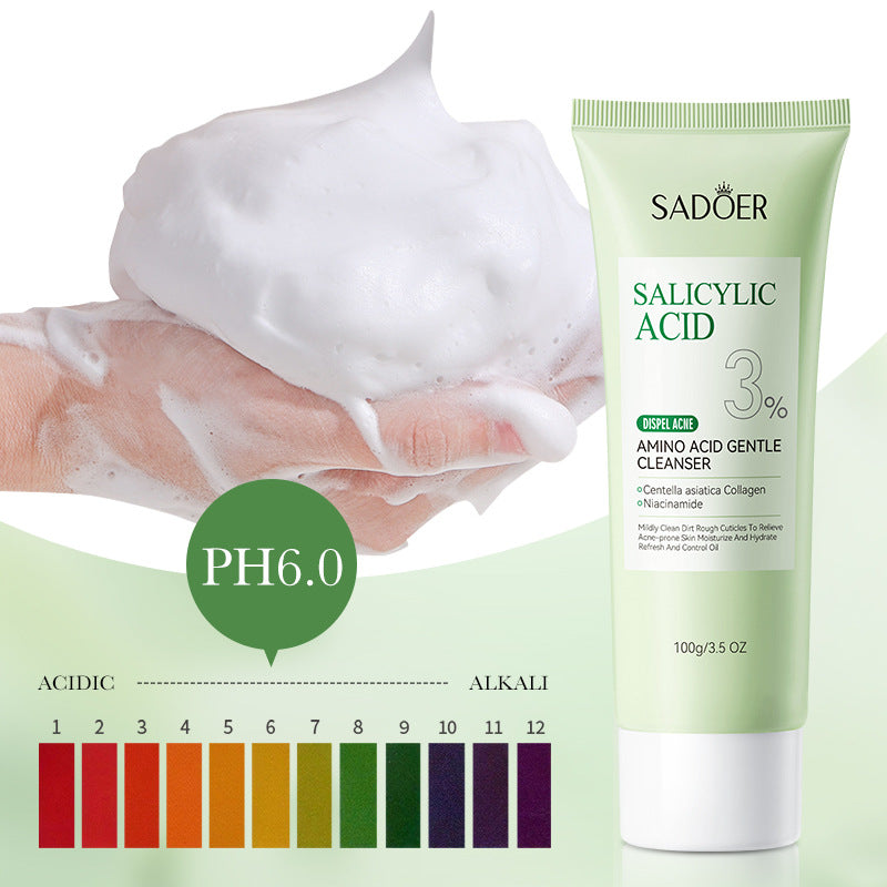 Salicylic Acid Skincare Series SADOER Anti-acne Amino Acid Moisturizing and Hydrating Skin Care Products  Foreign Trade Approval