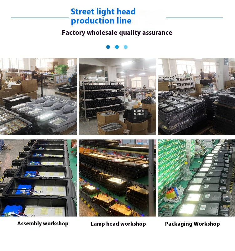 High-Power Outdoor Household Garden Solar Flood Lights Waterproof Rural Engineering Street Lighting Investment Cross-Border