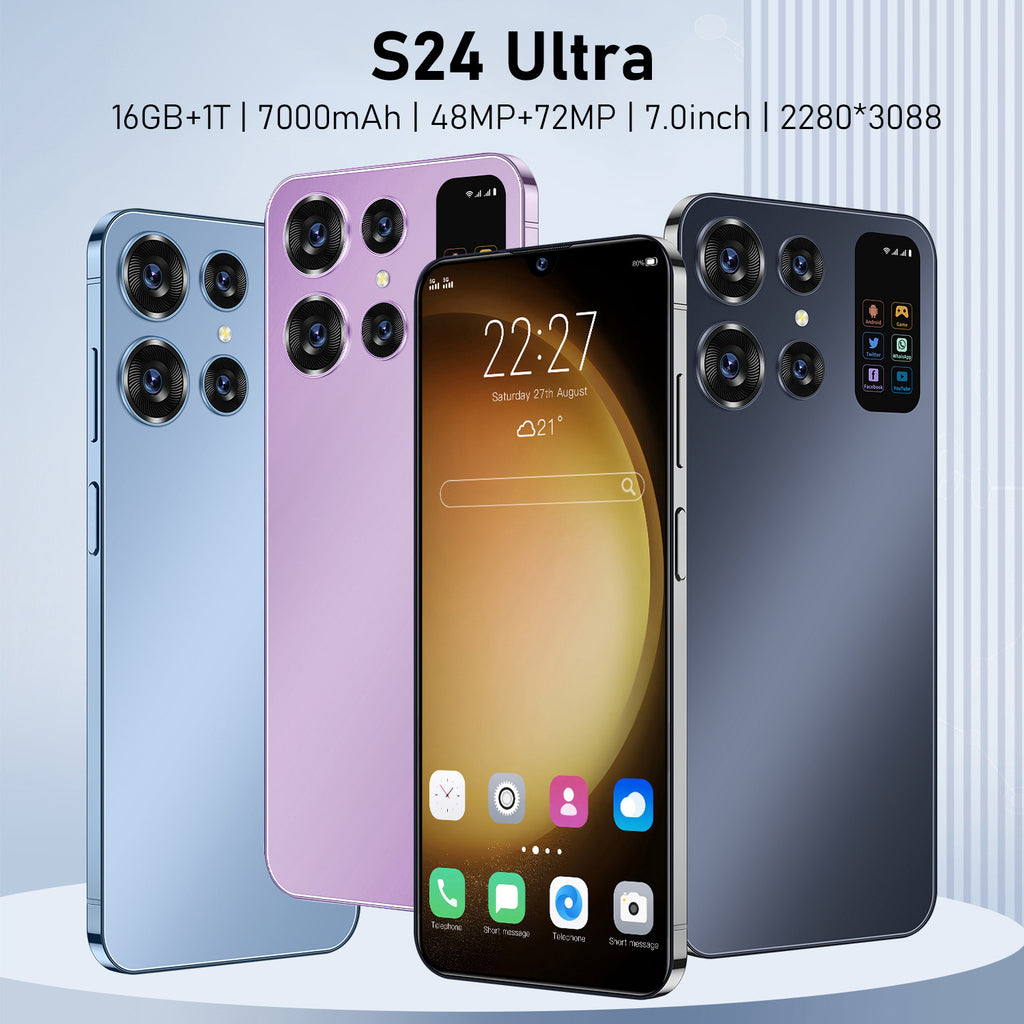S24 AliExpress7.0Large Screen Smartphone16+1T All-in-one machine at low price(Popular)