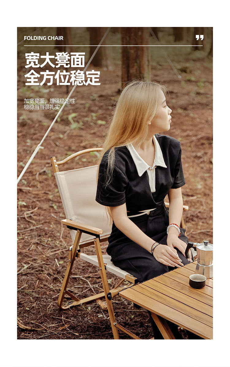 Outdoor Folding Chair Army Green Kermit Chair Reinforced Portable Camping Chair Fishing Stall Egg Roll Table and Chair Set