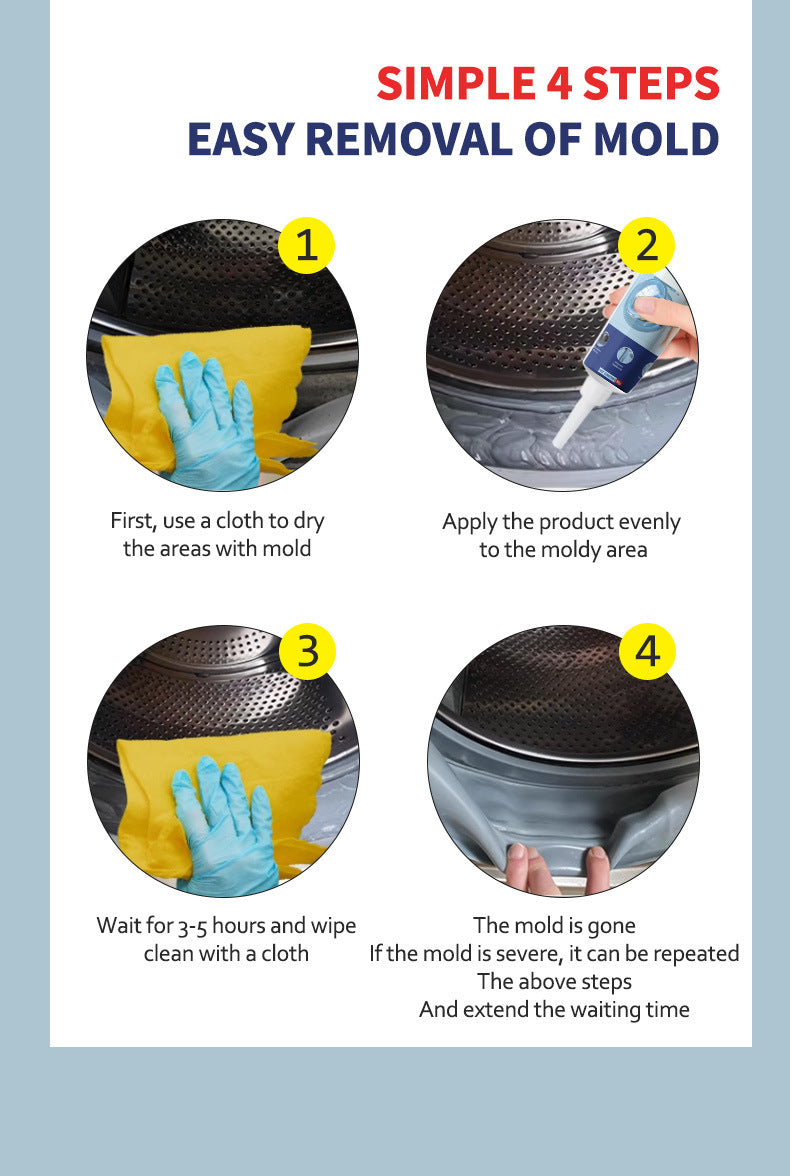 Ant-mold agent Wall Tile Sink Mold Removal Gel Washing Machine Refrigerator Seal Mold Removal Gel Antibacterial