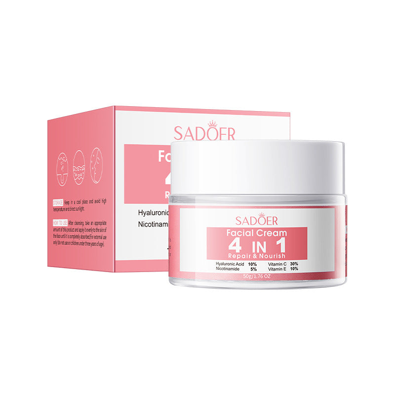 Four-in-One Skincare Series SADOER Moisturizing, nourishing, and rejuvenating face cream essence liquid  wholesale