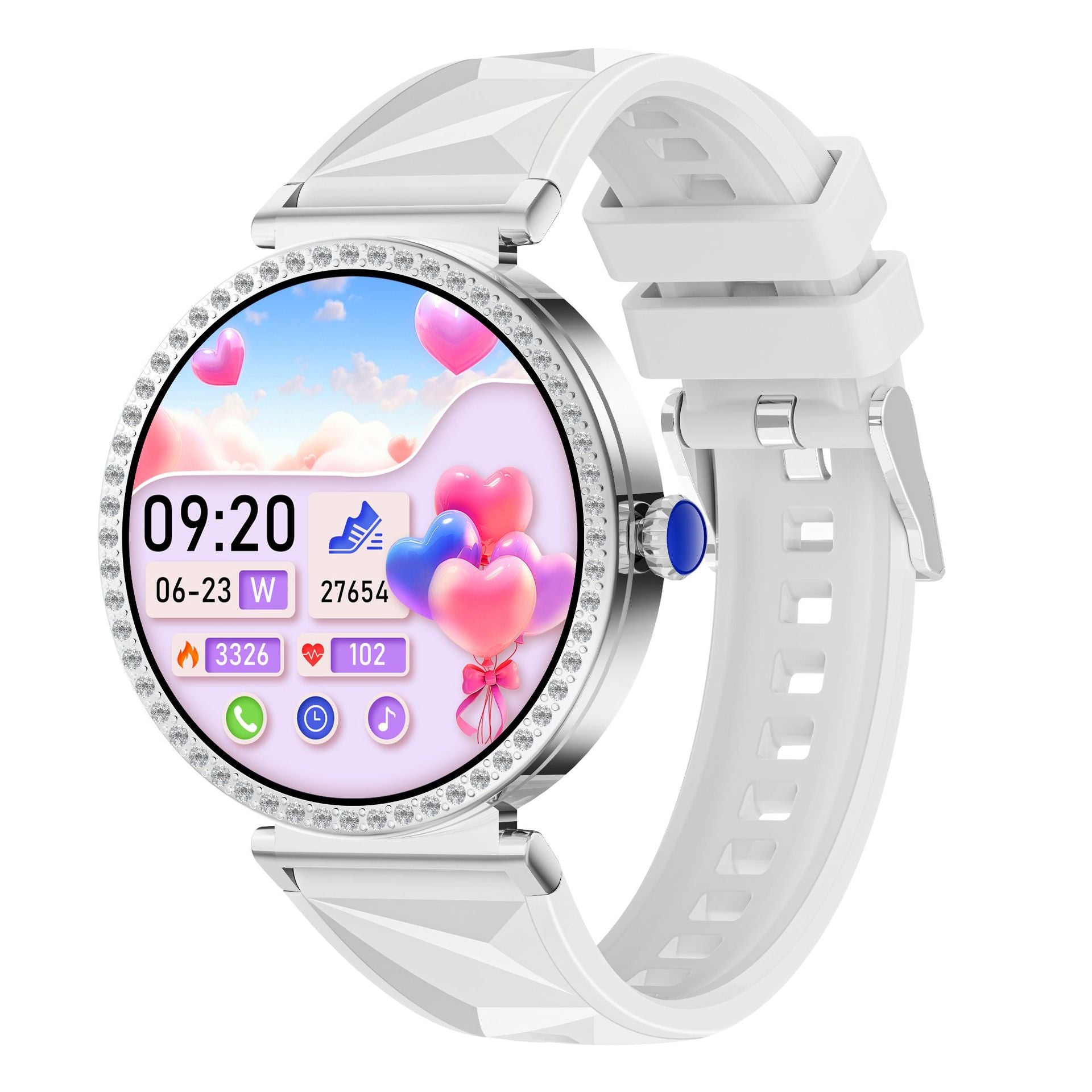 S16Smart Watch1.27inch Bluetooth Call Heart Rate Message Push Sleep Niche Full Diamond Women's Watch