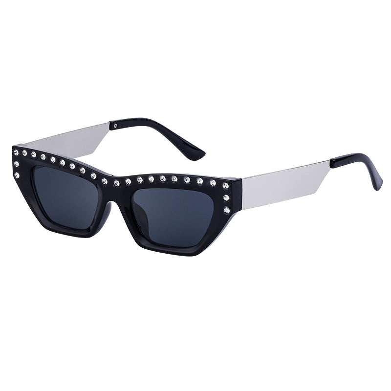 New Fashion Cat Eye Sunglasses for Women Trendy High-end Rhinestone Sunglasses Wholesale sunglasses
