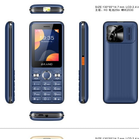 5092 Dual Card GSM 2G Straight board student elderly phone with buttons, camera, and long standby time
