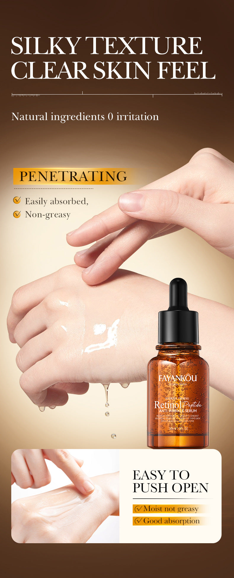 Retinol Peptide Skincare Series  FAYANKOU Amino Acid Facial Cleanser  Wholesale