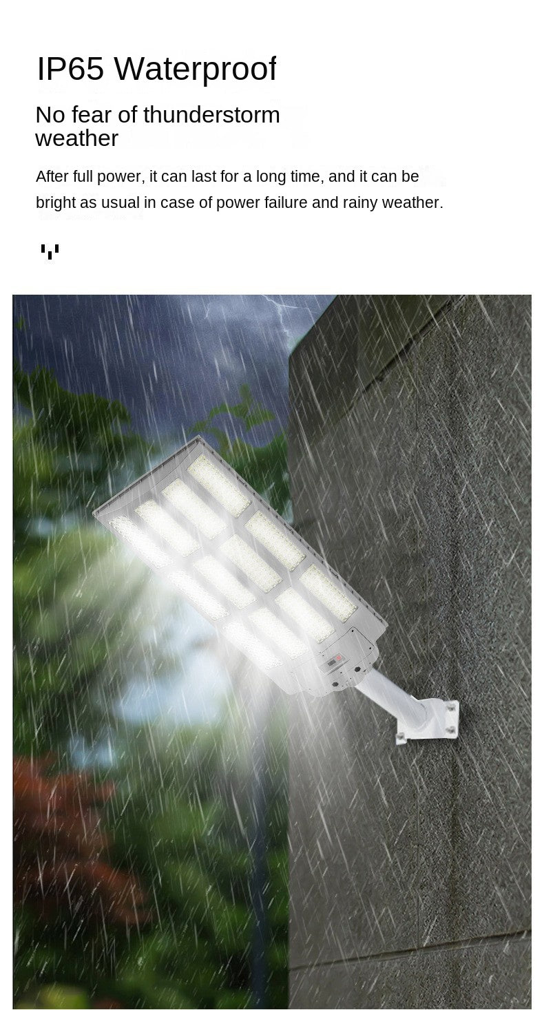 Solar Street Light Automatically Turns on After Dark, Rainy Day Power Supply, Ultra Bright Waterproof Household Solar Light