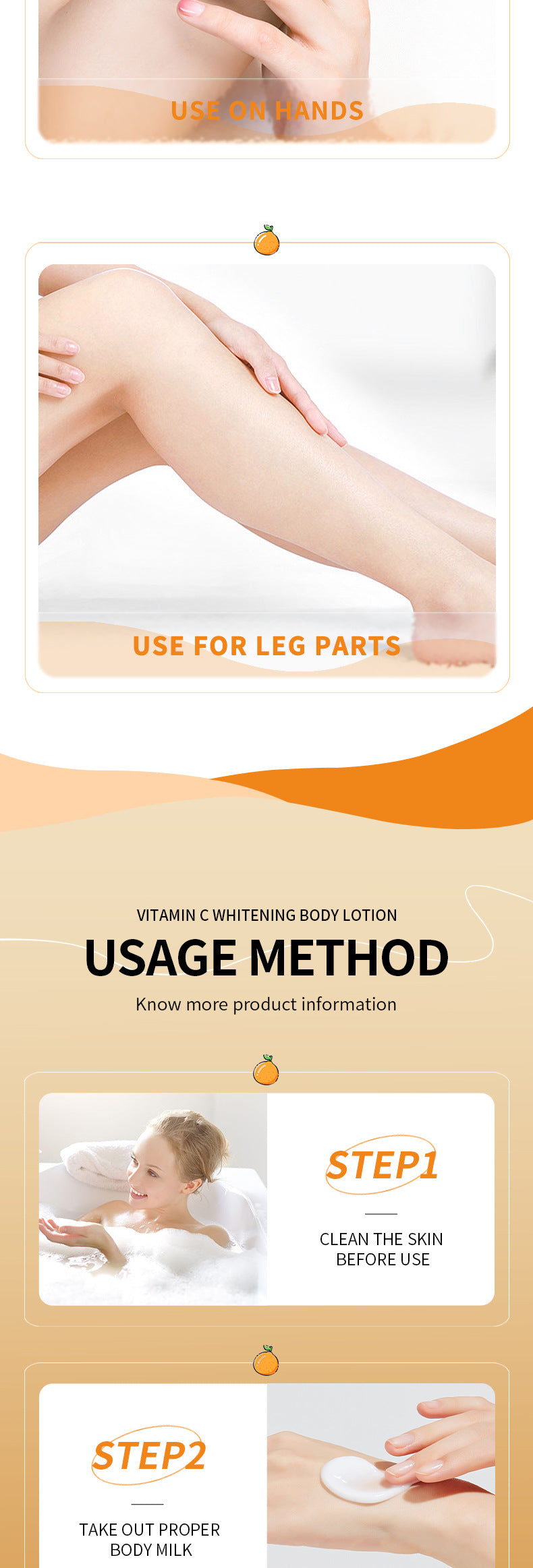 VC Whitening Body Lotion SADOER Vitamin C Moisturizing and Hydrating Skin Care  Wholesale