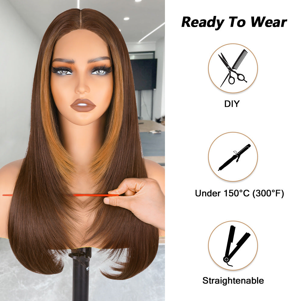 No Shedding No Tangle Straight Layers Lace Front Wig