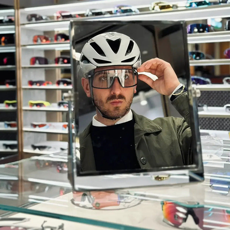 Cycling Sports One-piece Color-changing Sunglasses Men's Trendy Sunglasses Outdoor Mountaineering Sunscreen Glasses sunglasses