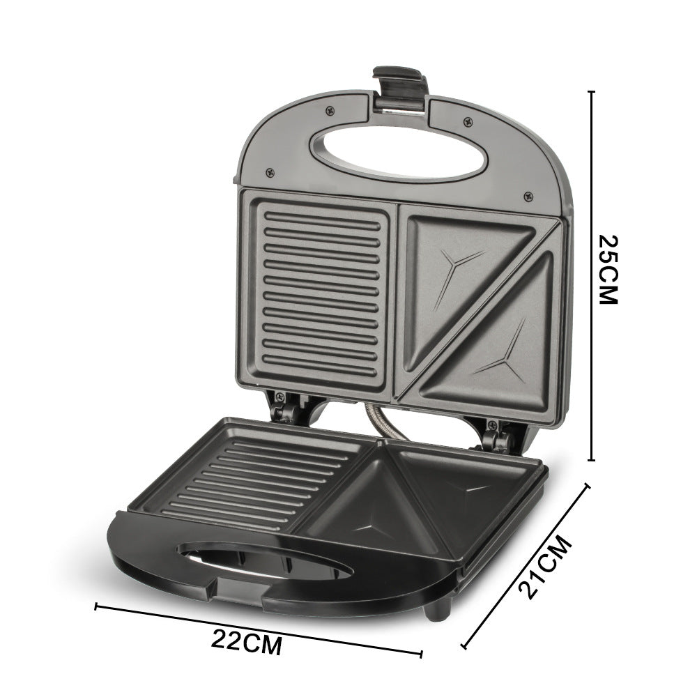 RAF European and American Standard 2-in-1 Triangular and Bar-Shaped Multifunctional Household Cake Maker Breakfast Toaster