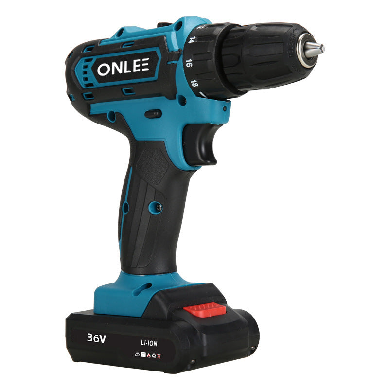 Rechargeable High-Power Electric Impact Pistol Drill Screwdriver Tool Set Multi-Function Lithium Battery Hand Drill