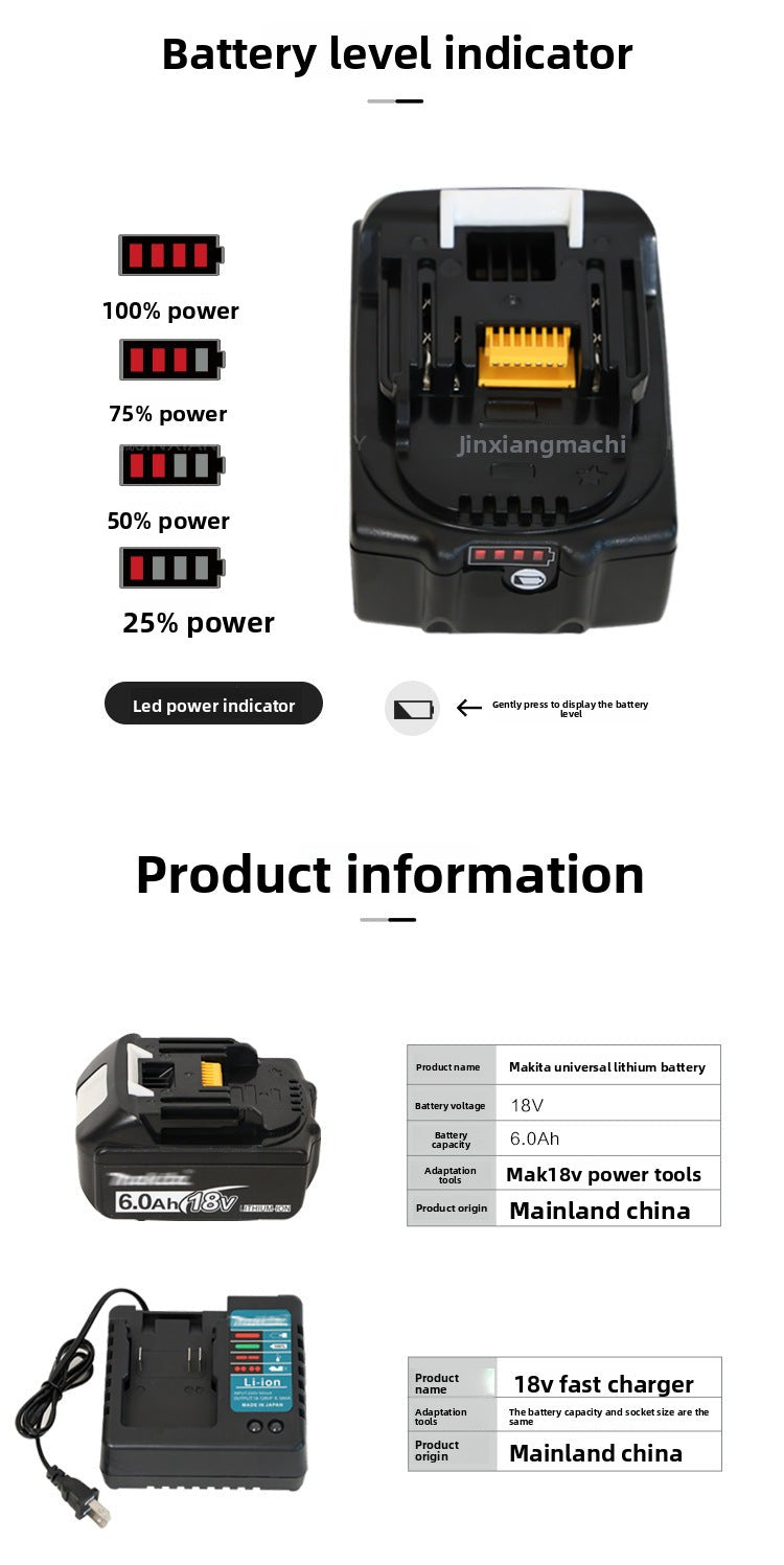 MT Compatible with Lithium Battery for Universal Cordless Drill and Angle Grinder Makita Replacement for Large Dock Charger