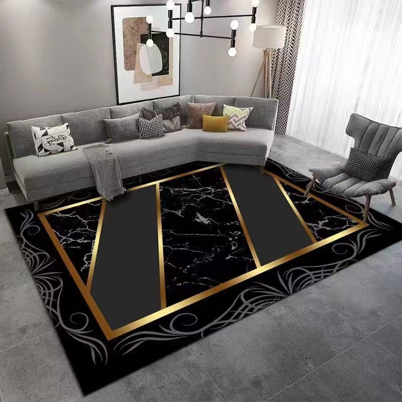 Wholesale Crystal Velvet Light Luxury Carpet Living Room Sofa Coffee Table Mat Modern Bedroom Carpet Home Full Carpet