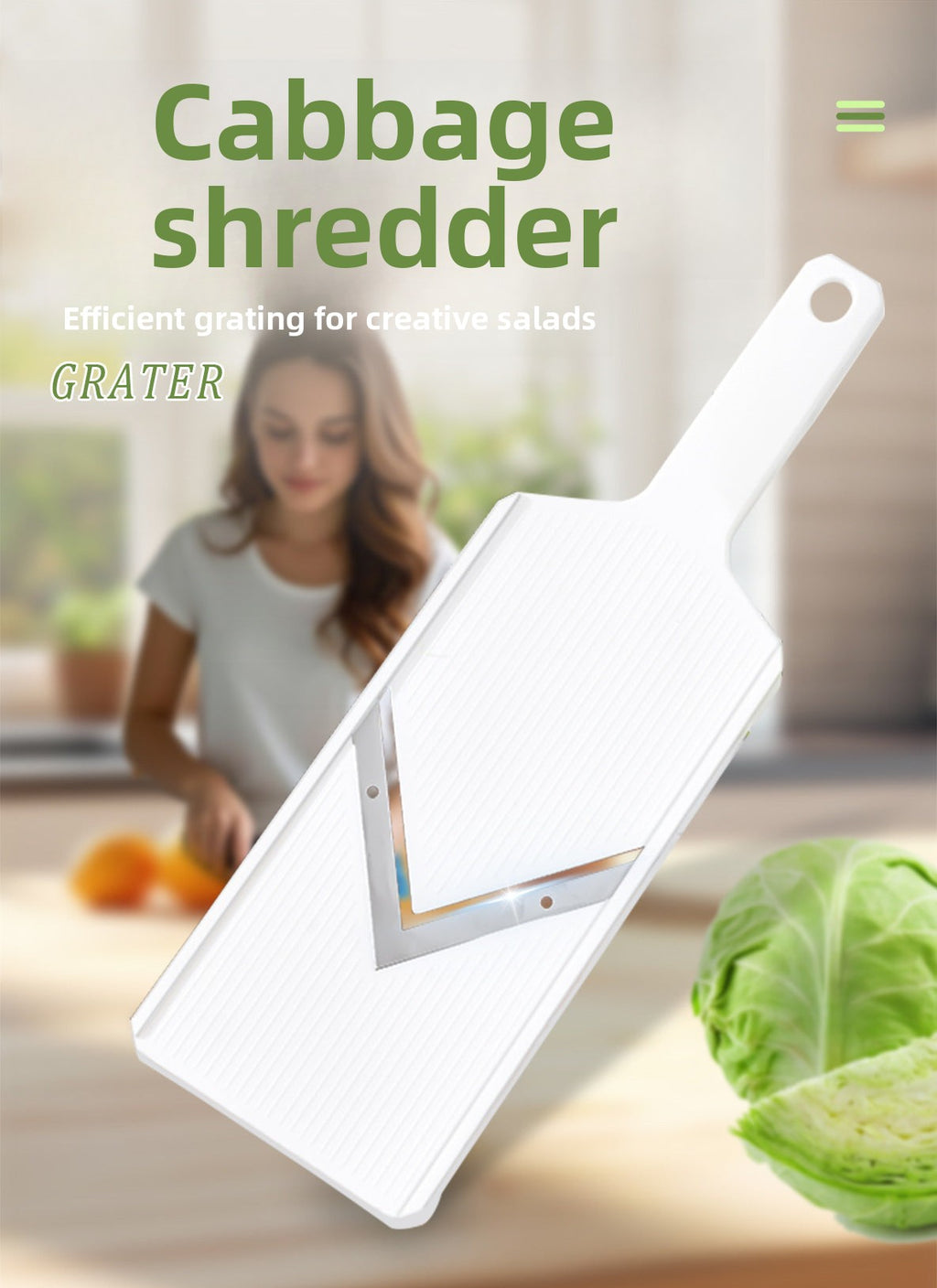 Multifunctional Vegetable Cutter Cabbage Wrap Salad Shredder Purple Cabbage Shredder Grater Radish Vegetable Cutter