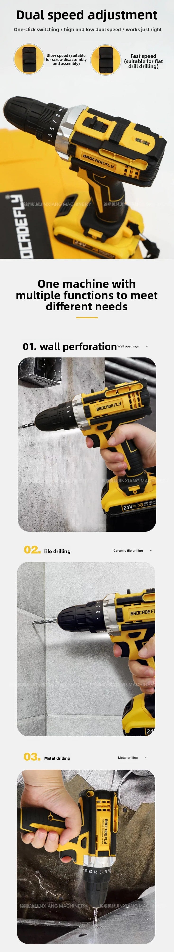 Hardware Tool Set Repair Tools Multi-Functional Electric Drill Impact Drill Electrician Set Wholesale