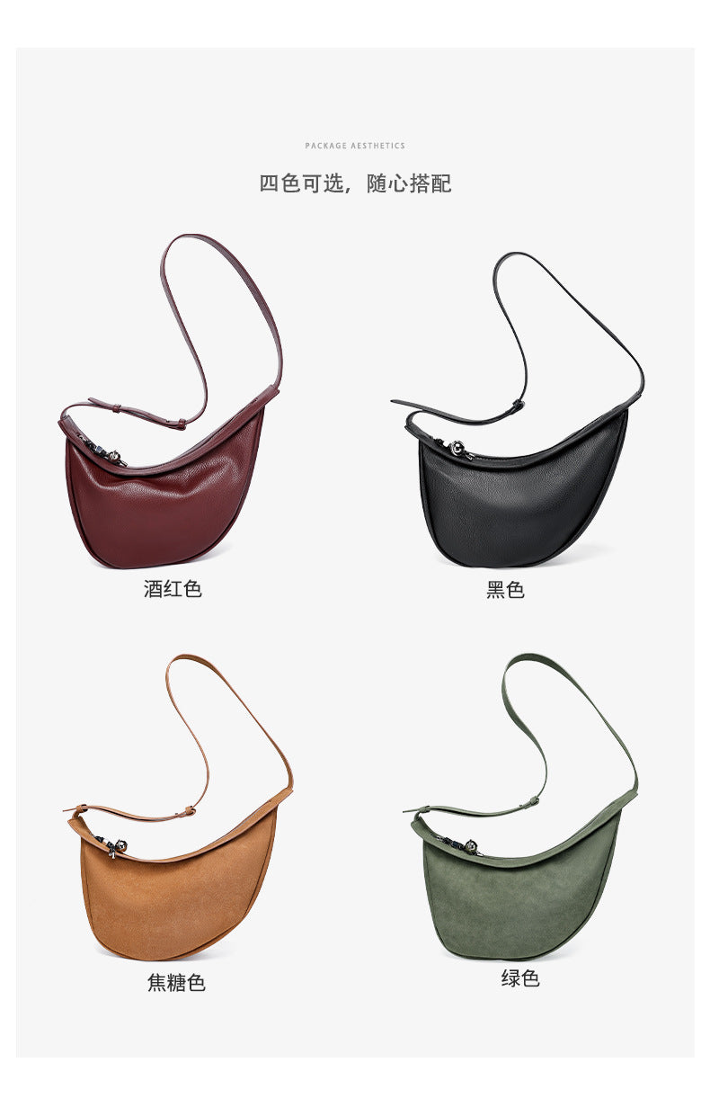 New Fashion Women's Dumpling Bag, Unique Design Casual Women's Chest Bag, Trendy Versatile Single Shoulder Crossbody Underarm Bag