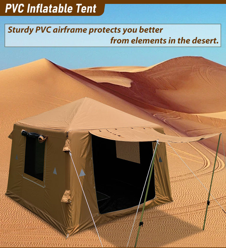 Wholesale Inflatable Tent from Source Factory Middle East Saudi Arabia Tent Black Sunproof Rainproof Automatic Quick Open3*