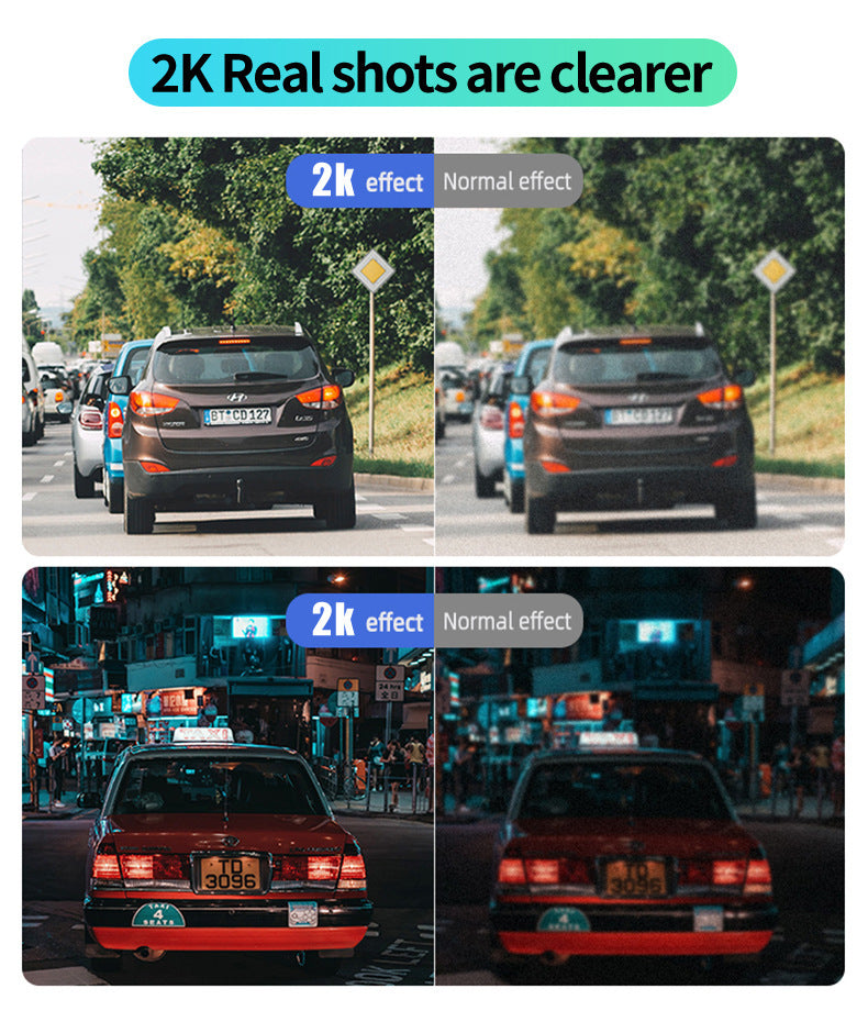 New Hd1080P Three-Channel Dash Cam wifi Mobile Phone Interconnect Car Dash Cam DashCam