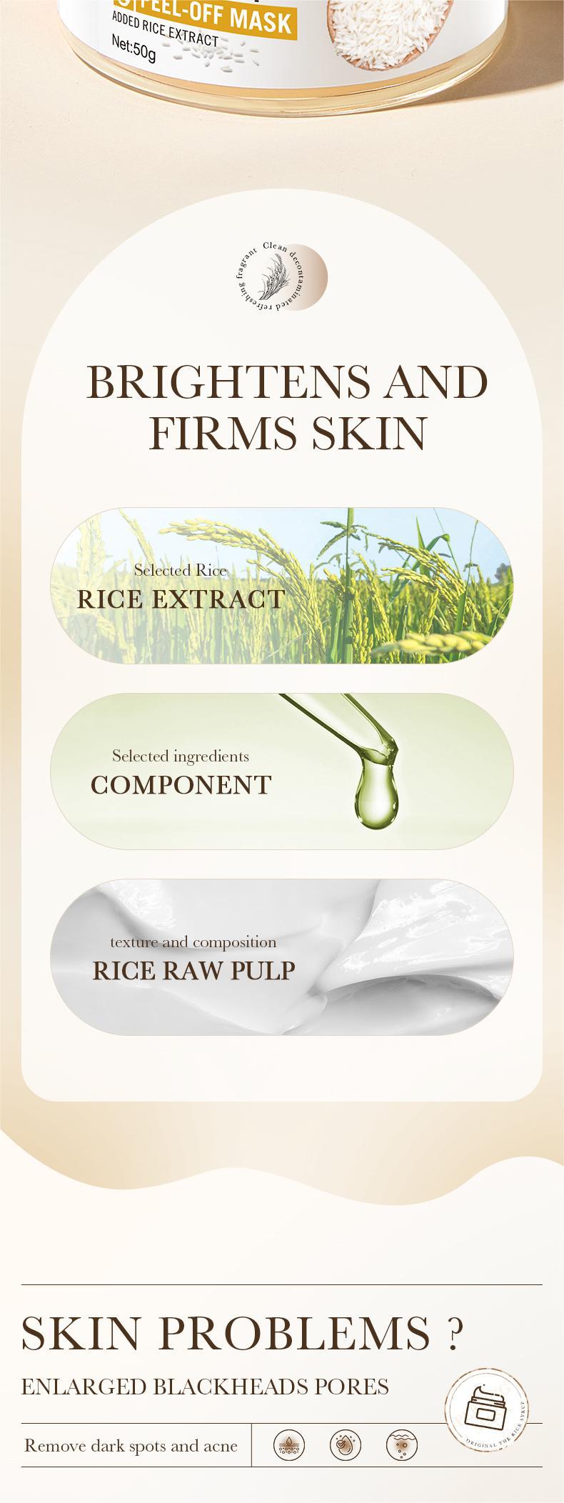 Rice Skincare Set BIOAOUA Rice Puree Series Six-Piece Set Box  Wholesale