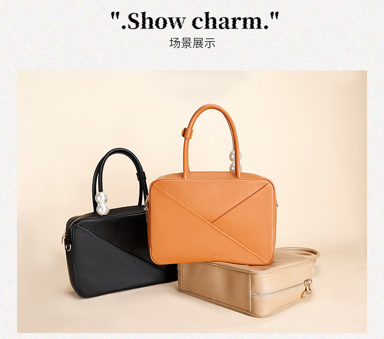 Fashion Women's Bag Niche Texture Single Shoulder Crossbody Bag Large Capacity Tote Bag Handheld Women's Laptop Bag