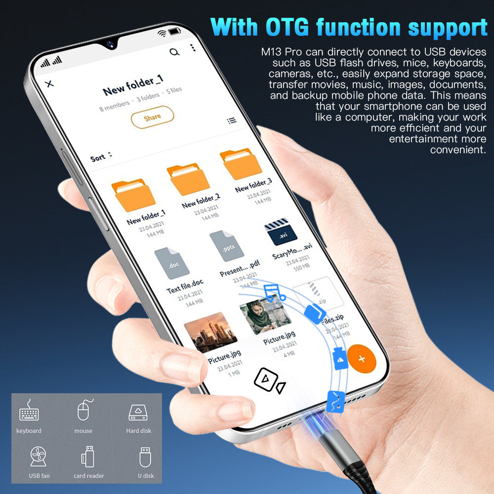 Popular M13Pro Tablet Pc7.3Inch high-definition large-screen Android smart tablet in stock wholesale