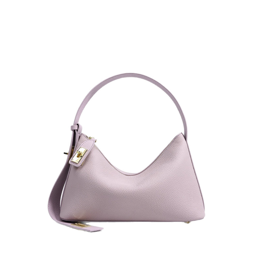 European and American High-End Luxury Handbag for Women, Niche Design, Underarm, Single Shoulder, Crossbody, Dumpling Shape, Genuine Leather, Cowhide, Pillow Bag