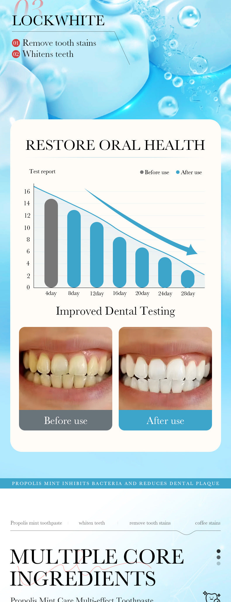Mint Toothpaste100gSADOER Propolis Sea Salt Ginger Cleans Tartar Strengthens Teeth  Wholesale
