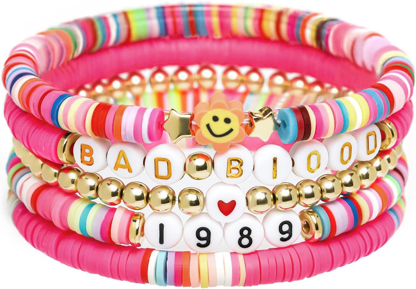 Taylor Music Jewelry Bracelet for Women Versatile High-End Bohemian Accessories SWIFTIE Alphabet Soft Clay Bracelet