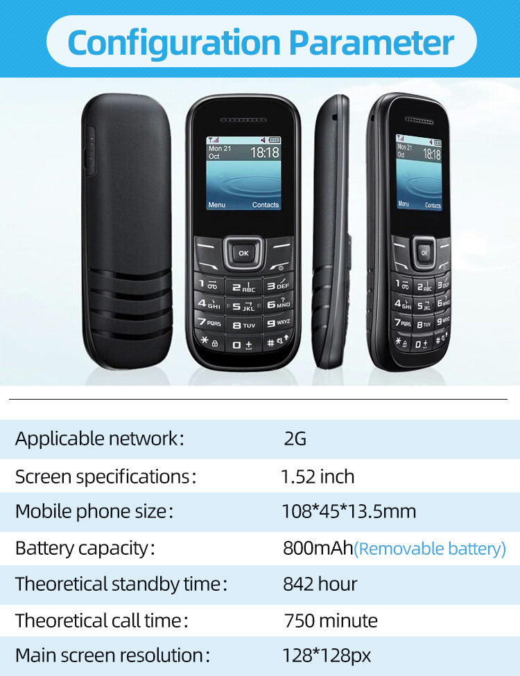 1205Elderly Phone Student-Specific Ultra-Long Standby Loud Mobile Straight Button Small Phone Wholesale