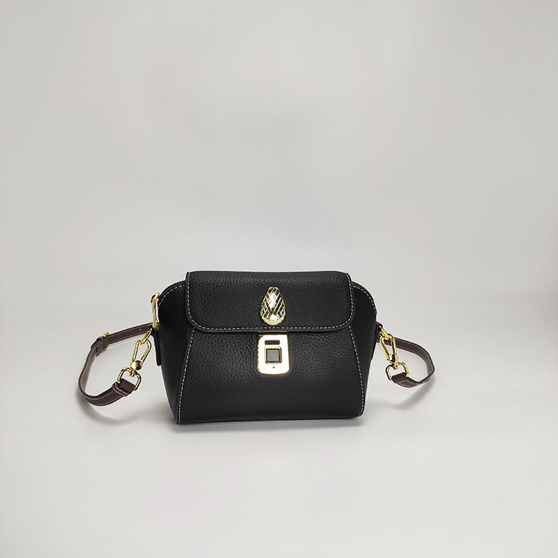2025New Anti-theft Privacy High-end Fingerprint Lock Women's Bag Summer Fashion Genuine Leather Exquisite Crossbody Small Bag