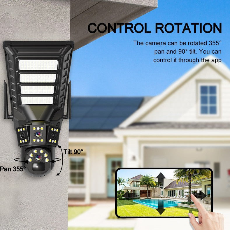 V380PRO Integrated Solar Street Light4GWiFi Outdoor camera lighting HD night vision surveillance light