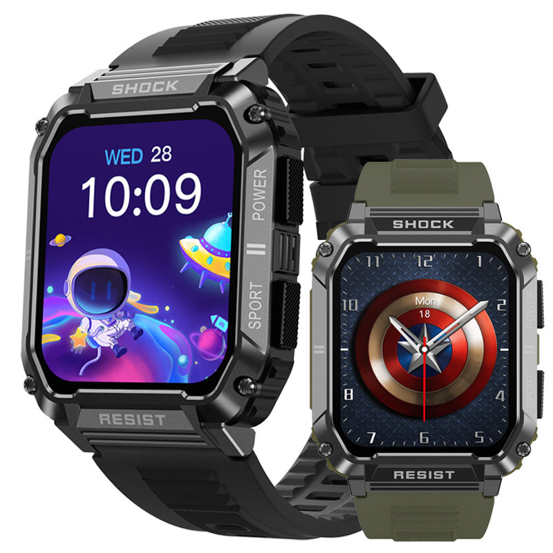 T3Smart Watch Bluetooth Call True Heart Rate Step Sleep Monitoring IP68Deep Waterproof Sports Tri-Proof