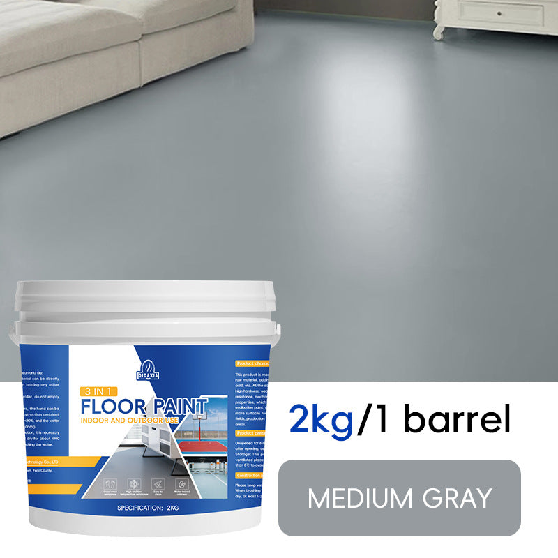 Home Floor Paint Three-in-One Epoxy Floor Paint Cement Floor Water-Based High Solid Wear-Resistant Resin Southeast Asia Environmental Protection