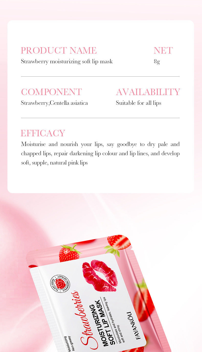 Plant and Fruit Lip Mask Series FAYANKOU Moisturizing Anti-Chap Hydrating Lip Patches Cross-Border Wholesale