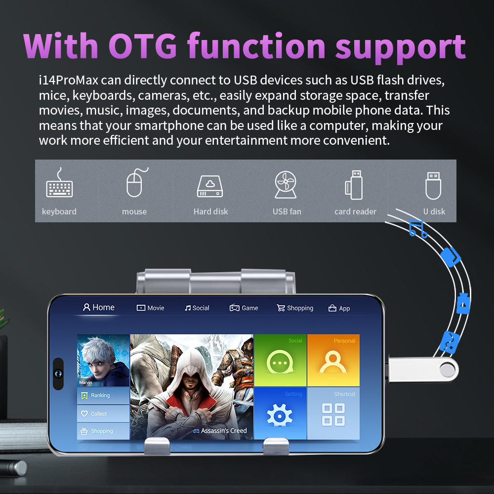 Popular i15proMax Smartphone6.5High Definition Large Screen Mobile Phone1+16Android Phone Wholesale