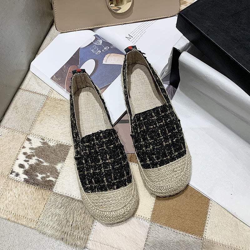 Women's Slip-On Fisherman Shoes Lazy Loafers2025Spring and Autumn New Style Flat Casual Loafers for Women