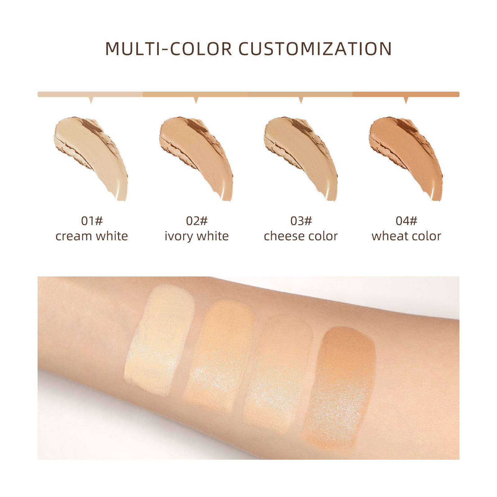 Double-ended Foundation Stick Foundation Concealer Oil Control Long-lasting Commuting Waterproof Sweatproof Non-cakey Foundation