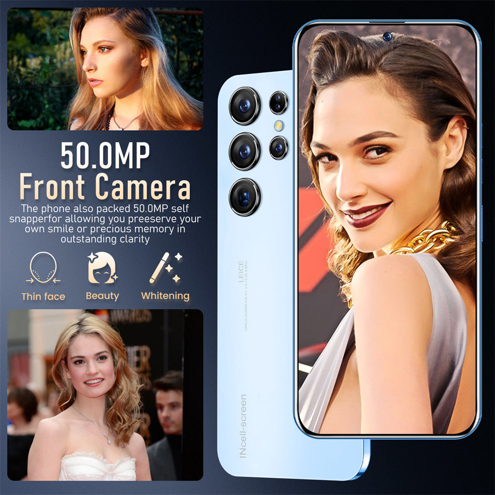 Mobile Phone S23+Ultra True4G Perforated Mesh7.380010,000 Pixels8+256G Super Large Screen